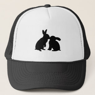 Casquette Lapins embrassant la silhouette