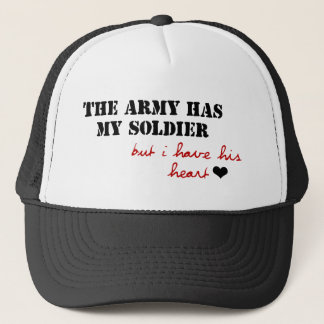 Casquette L'armée a mon soldat, mais j'ai son coeur