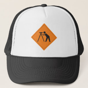 Casquette L'arpenteur de terre au travail se connectent le