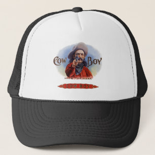 Casquette L'art des étiquettes de cigare vintage, Cowboy att