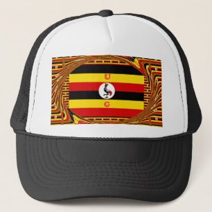 Casquette L'Art Vibrant Ouganda Inspiré Du Drapeau