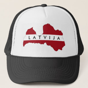 Casquette latvia latvija drapeau pays symbole de la forme