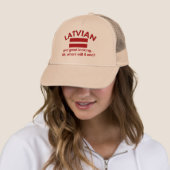 Casquette Latvian beau (En situation)