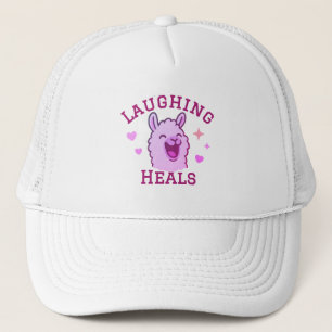 Casquette Laughing Heals Llama Trucker Chapeau