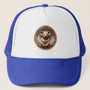 Casquette L'Australien Koala Bear Wood Carving,