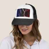 Casquette Lave de l'espace fissuré - Bleu/Blanc/Rouge (En situation)