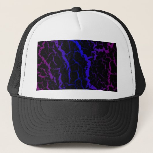 Casquette Lave de l'espace fissuré - violet/bleu (Devant)