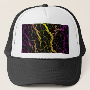 Casquette Lave de l'espace fissuré - violet/jaune