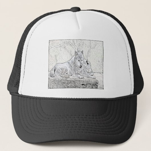 Casquette Laying Wolf (Devant)