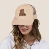 Casquette Lazy Day Sloth Hat - Cute Cartoon Sloth Cap (En situation)