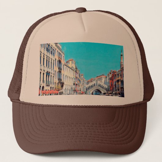 Casquette ldp VENICE - Grand Canal - Plage du Rialto - (Devant)