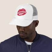 Casquette Le Baiser, Lèvres Rouges (En situation)