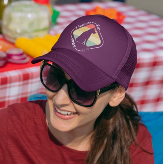 Casquette Le bonheur a des pattes design