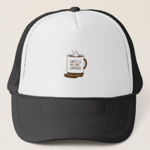 Casquette Le Café Est Ma Langue D'Amour