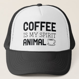Casquette Le café est mon esprit animal