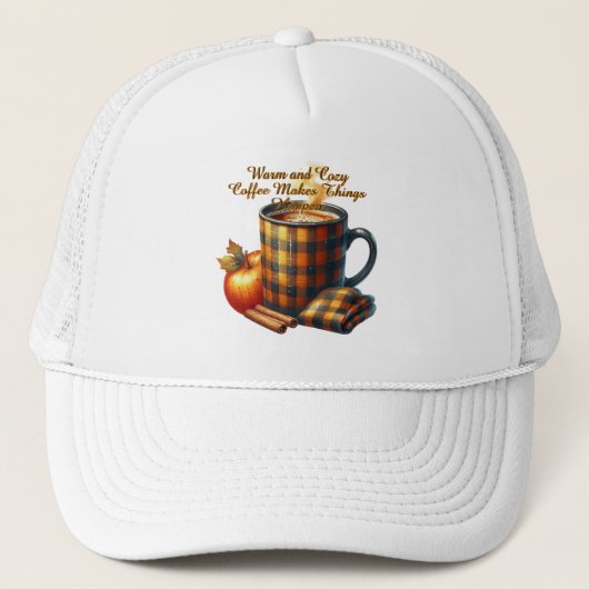 Casquette Le café fait avancer les choses (Devant)