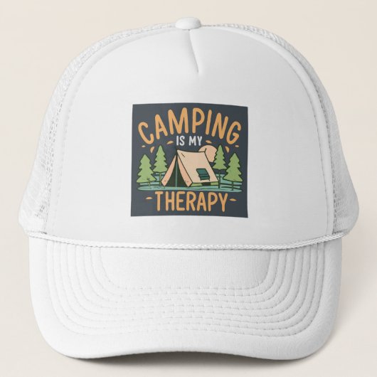 Casquette Le Camping Est Ma Thérapie (Devant)