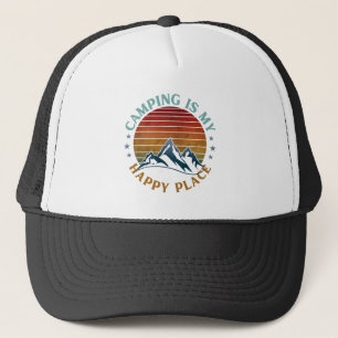 CASQUETTE LE CAMPING EST MON ENDROIT HEUREUX