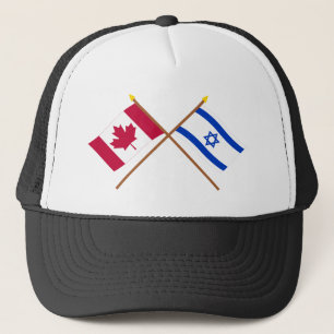 Casquette Le Canada et les drapeaux croisés parIsraël