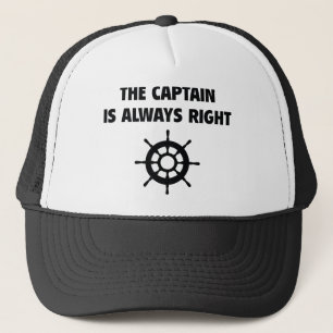 Casquette Le Capitaine A Toujours Raison