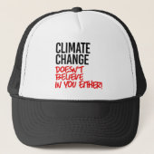 Casquette Le changement climatique ne croit pas en vous (Devant)