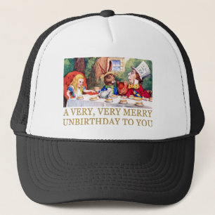 CASQUETTE LE CHAPELIER FOU SOUHAITE À ALICE UN JOYEUX