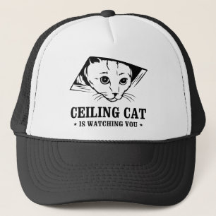 Casquette Le chat de plafond vous observe