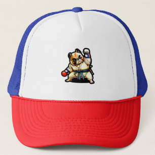 Casquette le chien connaît le karaté