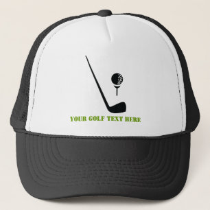 Casquette Le club et la boule de golf noircissent, coutume