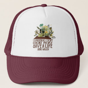 Casquette Le crâne dans le jardin Je n'étouffe pas les gens