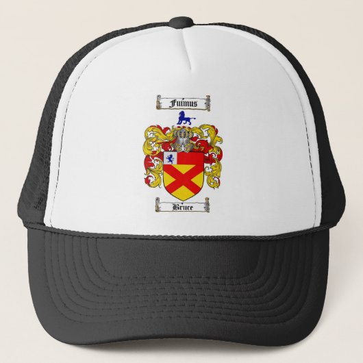 CASQUETTE LE CREST DE FAMILLE DE BRUCE - MANTEAU DE BRUCE (Devant)