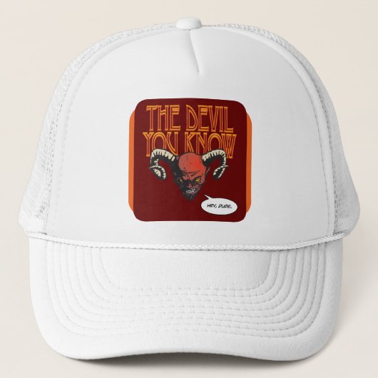 Casquette Le diable que vous connaissez Dk Red BG (Devant)