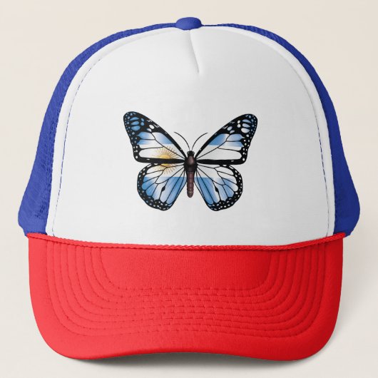 Casquette Le drapeau argentin des papillons (Devant)