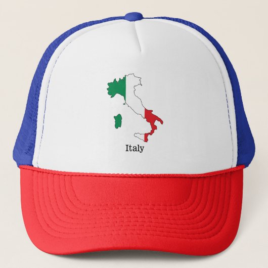 Casquette Le Drapeau de l'Italie dans sa carte - Collection (Devant)