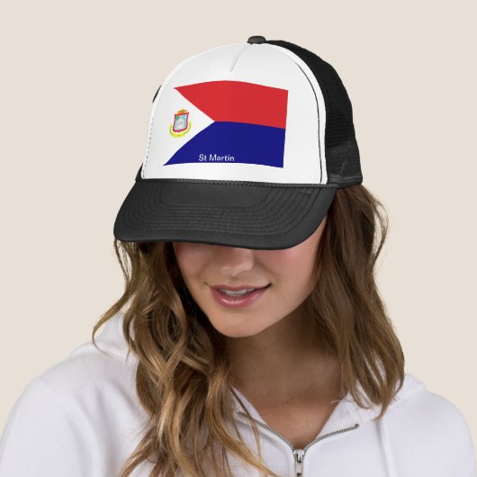 Casquette Le drapeau de St Martin (En situation)