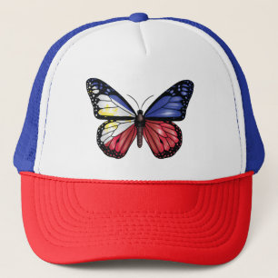 Casquette Le drapeau des papillons des Philippines