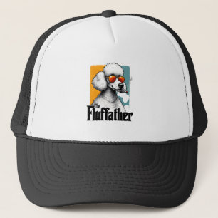 Casquette Le Fluffather Caniche Vintage Drôle de Chien Mafia