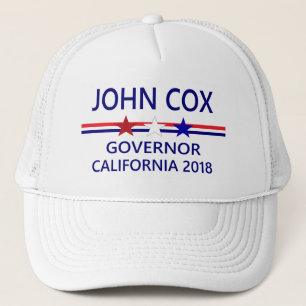 Casquette Le Gouverneur la Californie 2018 de John Cox