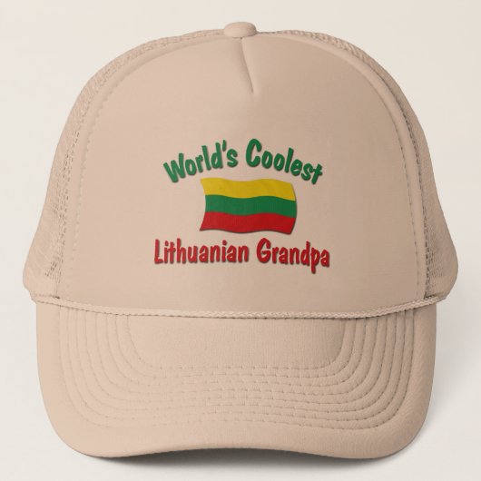 Casquette Le grand-papa lithuanien le plus frais du monde (Devant)