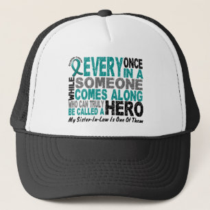 Casquette Le héros de Cancer ovarien vient le long