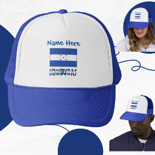 Casquette Le Honduras et le drapeau bleu Personnalisation
