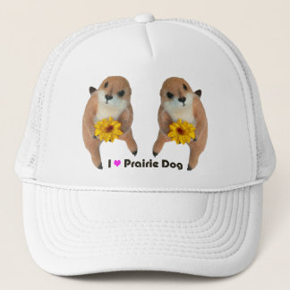 Casquette le jouet bourré de chien de prairie