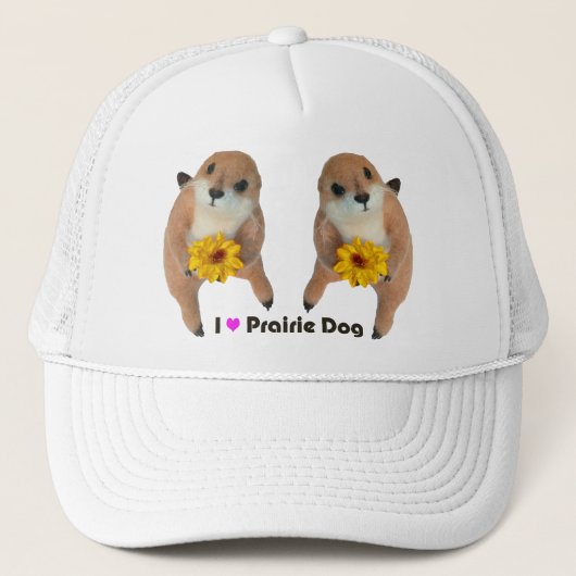 Casquette le jouet bourré de chien de prairie (Devant)