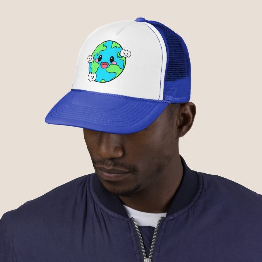 Casquette Le Jour des terres vert (En situation)