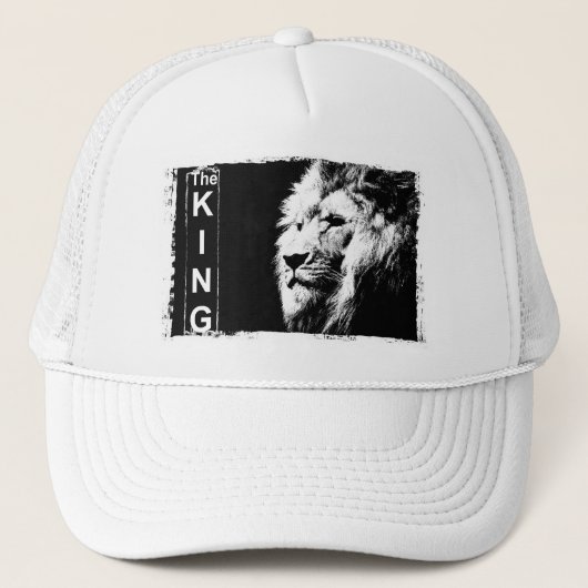 Casquette Le King Modern Elegant Pop Art Lion Head Modèle (Devant)