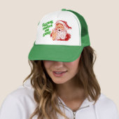 Casquette Le lait de poule fait le pet de Père Noël (En situation)