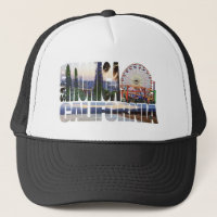 Le logo de Santa Monica fleurit la plage de pilier