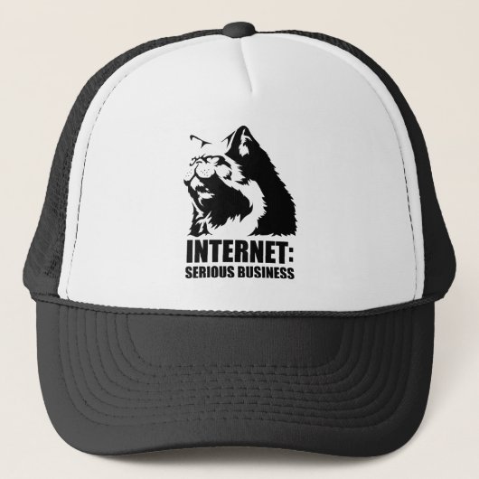 Casquette le lolcat l'Internet est des affaires sérieuses (Devant)