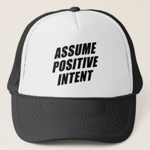 Casquette Le Mantra Message D'Affirmation Suppose Une Intent
