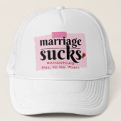 Casquette Le mariage est nul ! Funny Divorce Faire-part Part (Devant)